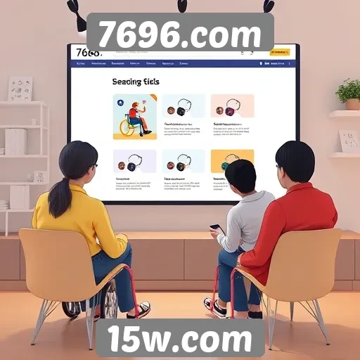 Acessibilidade e usabilidade do site 7696.com